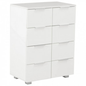 Servanta, alb foarte lucios, 60 x 35 x 76 cm, PAL - V283712V - Img 2