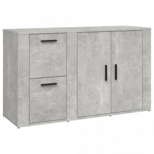 Servantă, gri beton, 100x33x59,5 cm, lemn prelucrat - V821000V