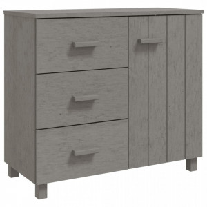 Servantă, gri deschis, 90x40x80 cm, lemn masiv de pin - V340431V