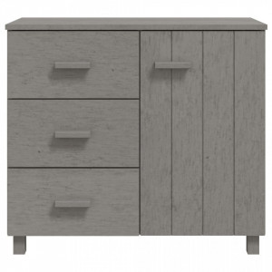 Servantă, gri deschis, 90x40x80 cm, lemn masiv de pin - V340431V - Img 3