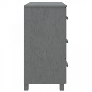 Servantă, gri închis, 90x40x80 cm, lemn masiv de pin - V340430V - Img 4