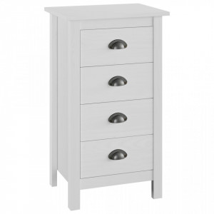 Servanta Hill Range, alb, 46 x 35 x 80 cm, lemn masiv de pin - V288912V