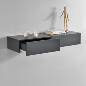 Set 2 bucati comoda suspendata, gri inchis, 46x30x15 cm - P56253874 - Img 2