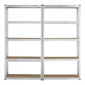 Set 2 bucati raft, 180 x 90 x 30 cm, argintiu - P77100894 - Img 4