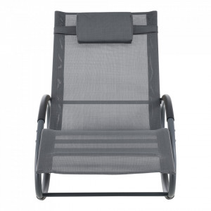 Set 2 bucati scaun balansoar gradina, 120 Kg, gri inchis - P76237850 - Img 4