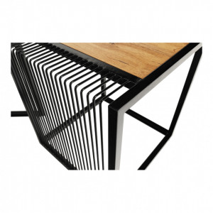 Set de 2 măsuţe de cafea, stejar și negru, 45x45 cm, 40x40 cm - TP263324 - Img 15