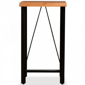 Set de bar, 3 piese, lemn masiv de acacia si lemn reciclat - V275128V - Img 3