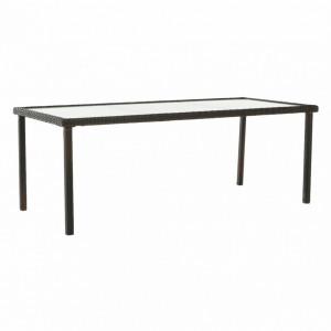 Set de grădină, cu 9 piese, 1 masă, 8 scaune, maro - TP254297 - Img 5