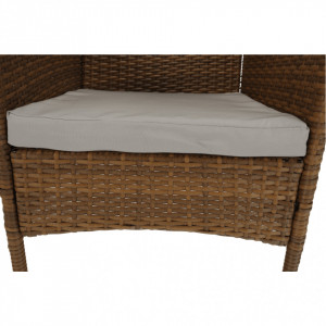 Set de grădină din ratan cu 7 piese, 1 masă şi 6 scaune, crem - TP186614 - Img 16