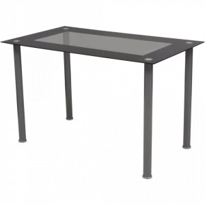 Set masa si scaune din lemn de pin cinci piese Negru - V242912V - Img 3