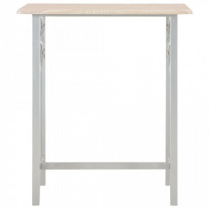 Set mobilier de bar, 3 piese, lemn si otel - V284398V - Img 3