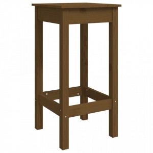 Set mobilier de bar, 5 piese, maro miere, lemn masiv de pin - V3124700V - Img 4
