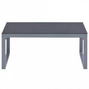 Set mobilier de gradina cu perne 3 piese negru aluminiu - V44448V - Img 4