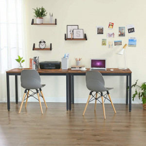 SOBII3 - Birou, Masa de scris stil Industrial, 120 x 60 x 76 cm - Img 4