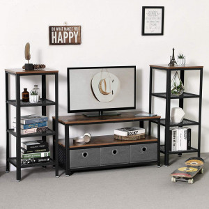 SOCTVI5 - Comoda TV stil Industrial, 100 x 40 x 52 cm - Img 2