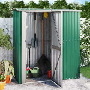 Șopron pentru grădină, verde, 180,5x97x209,5 cm, oțel zincat - V150903V - Img 2