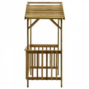 Șopron pentru grătar, 163,5x93x210 cm, lemn de pin tratat - V315390V - Img 4
