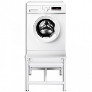 Suport masina de spalat cu raft retractabil, alb - V50449V - Img 2