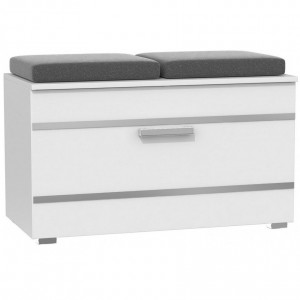 TEBAA103 - Bancuta, pantofar 85 x 35 x 45 cm, Alb-mat - Img 3