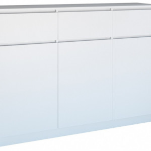 TECOA105 - Comoda 120 x 40 x 97 cm, Alb-Mat - Img 1