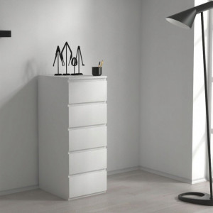TECOA111 - Comoda 40 x 45 x 111 cm, Alb-Mat - Img 2