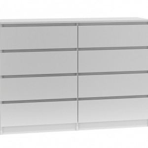 TECOA124 - Comoda 138 x 40 x 97 cm, Alb-Mat - Img 1