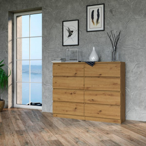TECOAR110 - Comoda 120 x 40 x 97 cm, Stejar Artisan - Img 7