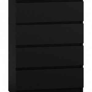 TECON109 - Comoda 70 x 40 x 97 cm, Negru-Mat