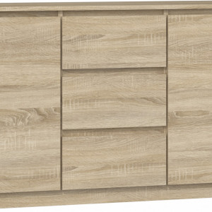 TECOS117- Comoda 120 x 30 x 75 cm, Sonoma - Img 1