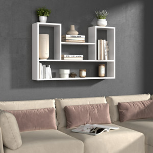TERA17 - Rafturi, 100x 16 x 60 cm, Alb, PAL - Img 3