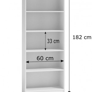 TERAAR108 - Raft, rafturi, biblioteca, 60 x 30 x 182 cm, Stejar Artisan, PAL - Img 4