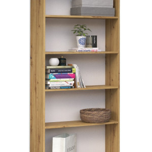 TERAAR109 - Raft, rafturi, biblioteca, 80 x 30 x 182 cm, Stejar Artisan, PAL - Img 2