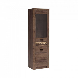 Vitrină, culoarea frasin închis, 56x192x42 cm - TP108435 - Img 13
