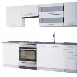 Ansamblu bucătărie 2,4 m, alb - TP108399