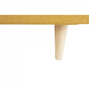 Ansamblu tapiţat, material muştar, 207x94x92 cm - TP213652 - Img 20