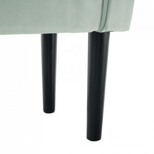 Bancă, băncuţă catifea mentol, 100 cm - TP279484 - Img 5