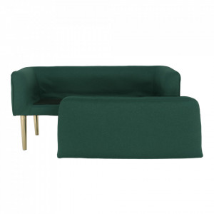 Bancă, băncuţă verde si auriu, 127 cm - TP280880 - Img 18