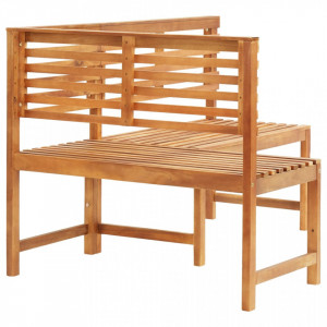 Bancă de colț pentru grădină, 140 cm, lemn masiv de acacia - V312422V - Img 4