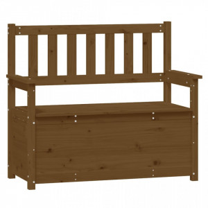 Bancă, maro miere, 112,5x51,5x96,5 cm, lemn masiv de pin - V823562V