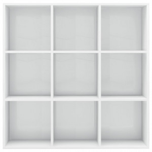 Biblioteca, alb extralucios, 98 x 30 x 98 cm, PAL - V801131V - Img 4