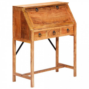 Birou de scris, 90 x 40 x 107 cm, lemn masiv de acacia - V248098V - Img 2