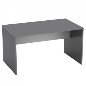 Birou, măsuţă, masă PC, gri şi alb, 140 cm - TP281232