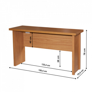 Birou, măsuţă, masă PC maro, 150 cm - TP9016447 - Img 11