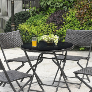 Blat sticla masa, 900 x 8 mm, ESG sticla securizata, negru - P61988442 - Img 4