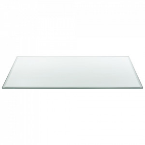 Blat sticla masa/protectie semineu, 120 x 65 cm, ESG sticla securizata, transparenta - P57827244 - Img 2