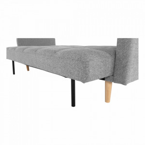 Canapea extensibilă, gri, 214x84x84 cm - TP264305 - Img 6