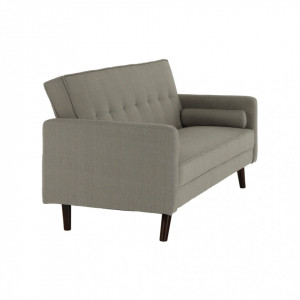 Canapea extensibilă, material gri-maro taupe, 189x76x89 cm - TP234740 - Img 5