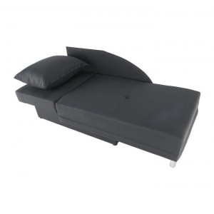 Canapea extensibilă, material textil gri-negru, stânga, 149x80x90 cm - TP238799 - Img 10