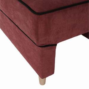 Canapea extensibilă, roz / negru, 213x100x90 cm - TP304098 - Img 19