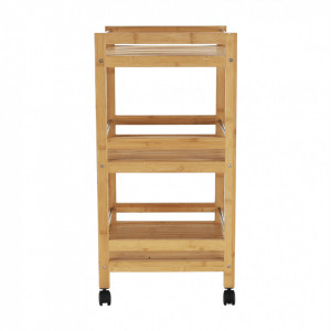 Cărucior de servire, bambus natural, 47x38x76 cm - TP277827 - Img 13